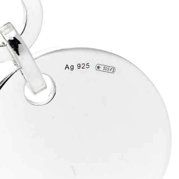 ✨New Gucci Sterling Silver 925 Trademark Round Drop Earrings High Shine Genuine! - Picture 5 of 11